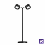 Lauavalgusti must, kahe lambiga, h=51 cm