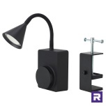 LED punktvalgusti, must