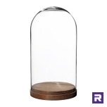 Klaaskuppel alusega, h=19 cm