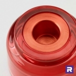 Klaasist (tee)küünlaalus Ø 7 cm, punane